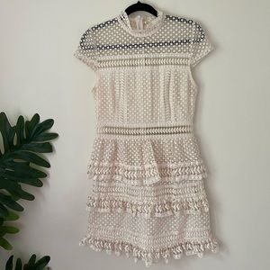 Crochet mini dress